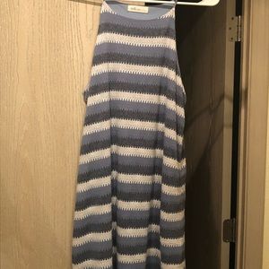 Simple striped halter dress